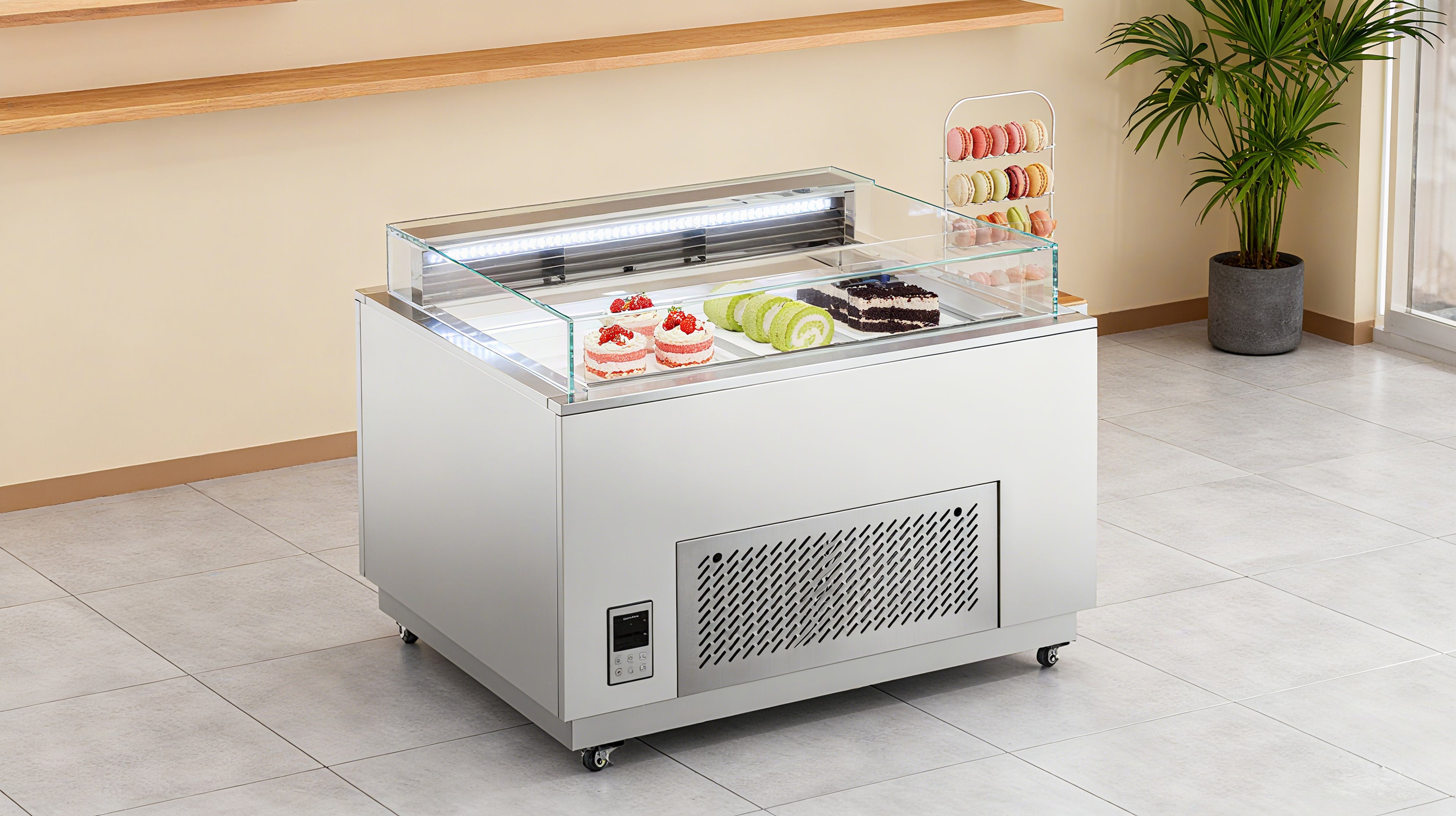 Cake Upright Showcase KDG-F Series - Open-Top (Straight)