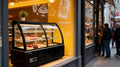 Cake Upright Showcase DG-FY Series - Curved (Two Shelves)