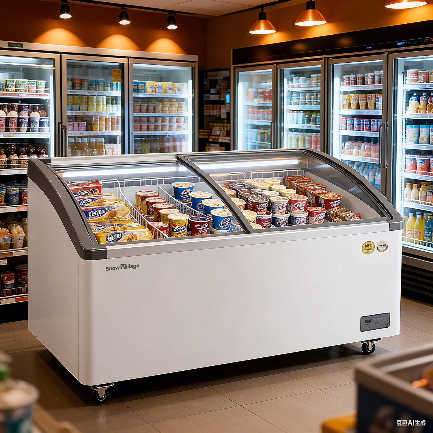 Chest Freezer SD/SC Series - Ice Cream Freezer (Aluminium Frame