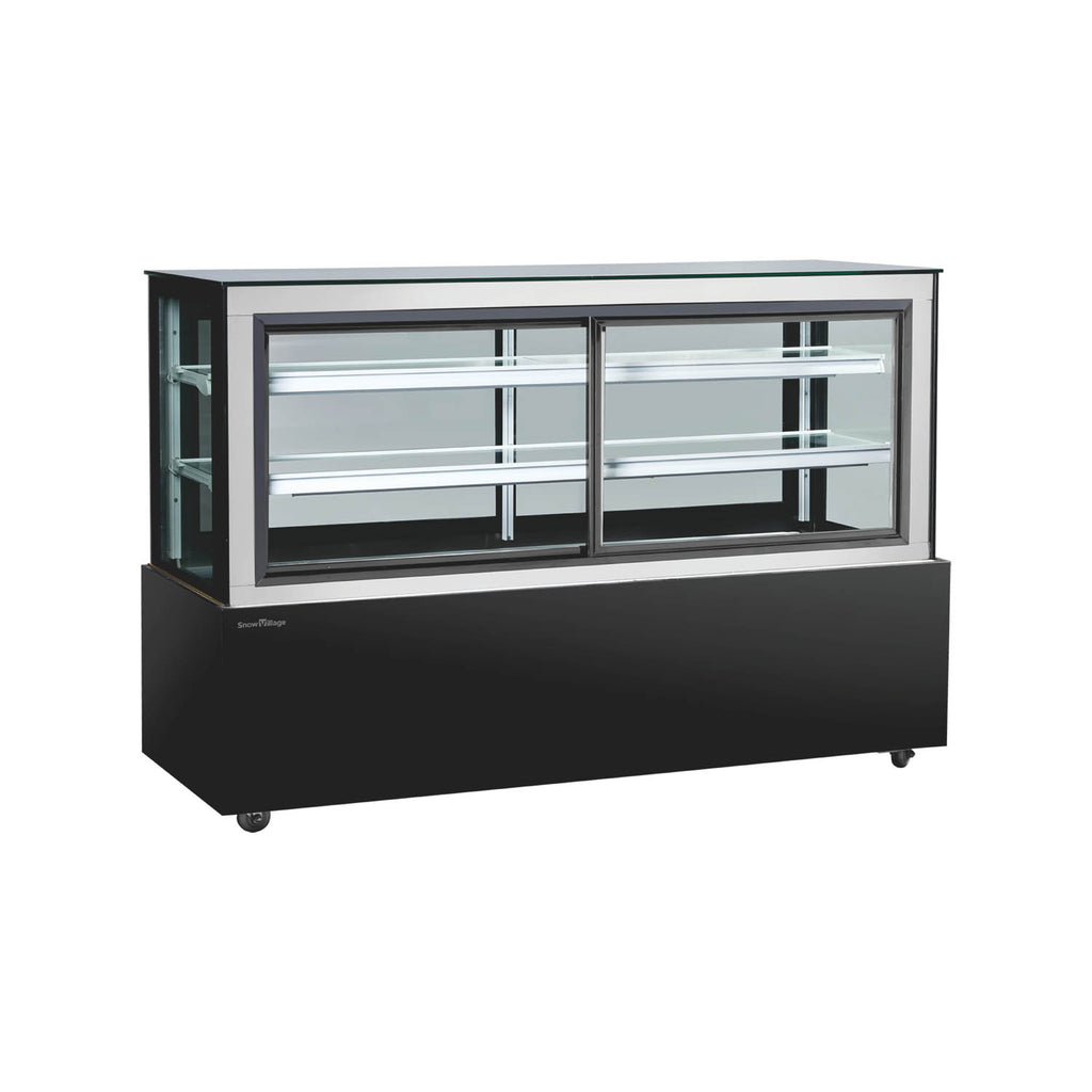 Cake Upright Showcase DG Series - Two Shelves (Straight)