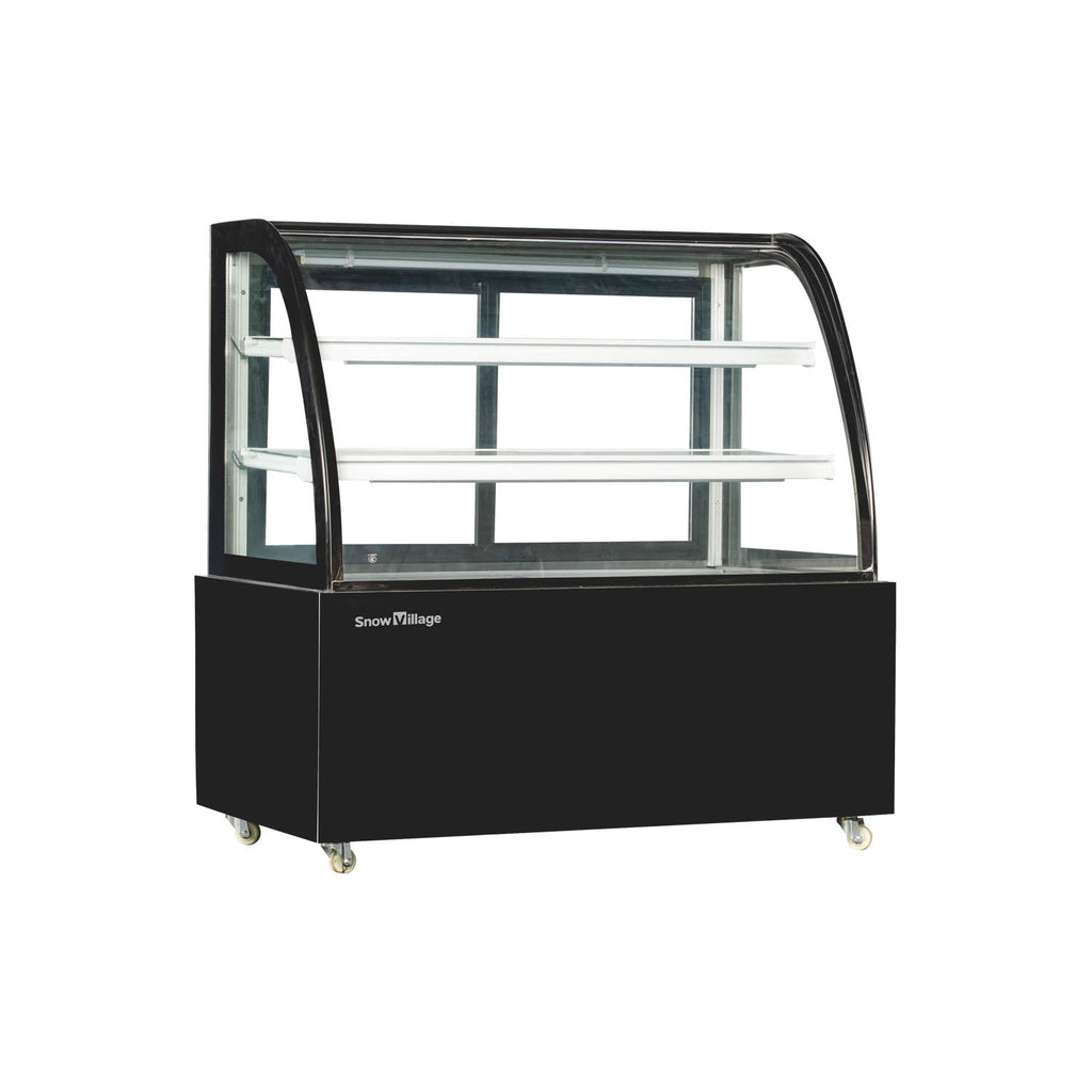 Cake Upright Showcase DG-FY Series - Curved (Two Shelves)