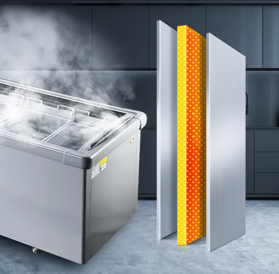 Island Freezer SD/SC Static Cooling Series - Three Sliding Doors (Straight)