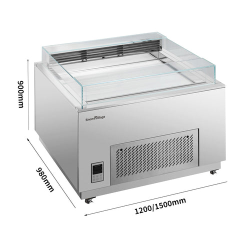 Cake Upright Showcase KDG-F Series - Open-Top (Straight)