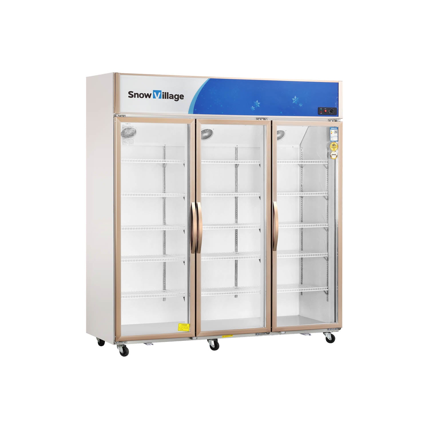 Upright Glass Door Showcase LC-KX/KS Standard Static Cooling Refrigerator Series - 2/3 Doors