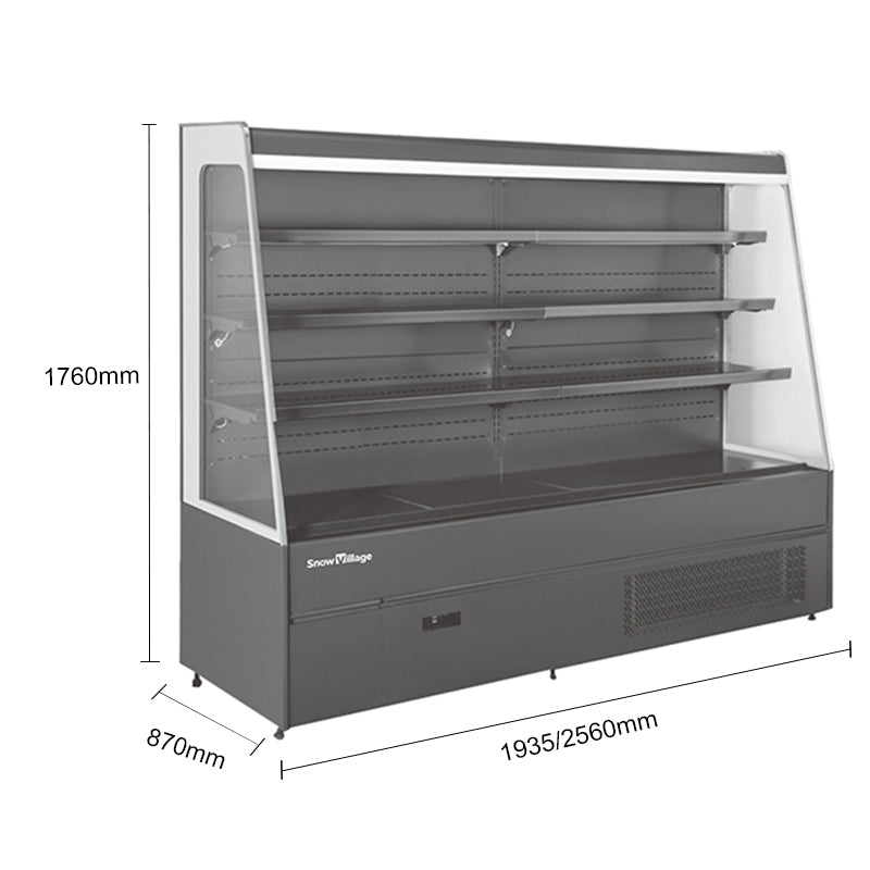 Supermarket Freezer XC-ZB Semi-Height Cabinet Air Curtain Chiller Series- Plug-In Type