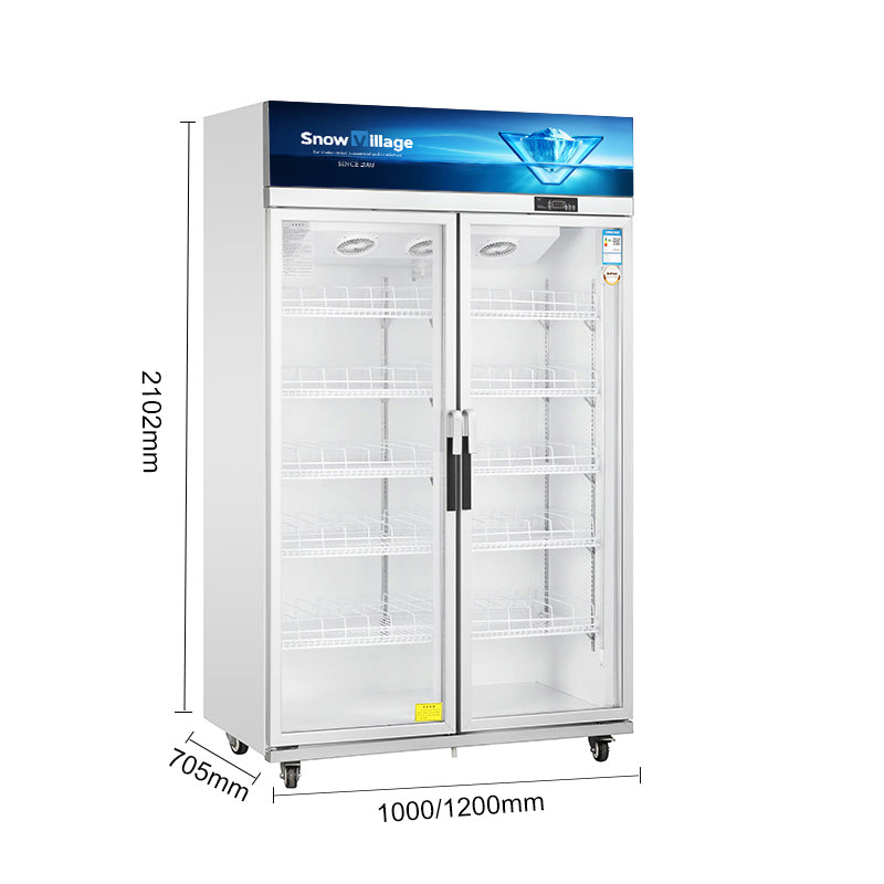 Upright Glass Door Showcase LC Standard Ventilated Cooling Refrigerator Series - 2/3 Doors